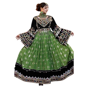OEM ODM Afghan Kuchi Party Latest Afghani <b>Dress</b> Women Heavy Embroidery Wedding Party Wear & Casual <b>Dresses</b> A-Line Loose Fit - Product Image 1
