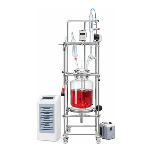 Réacteur sous vide à enveloppe en verre 5-100L avec moteur numérique et couvercle en PTFE pour le traitement en laboratoire - Product Image 2