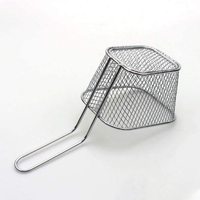 Passoire de cuisine en acier inoxydable mini, écologique et de qualité supérieure, avec poignée, pour servir des frites et égoutter les aliments, idéale pour la maison et la table.