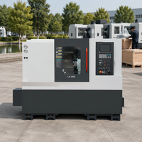 Tour CNC industriel à lit incliné LK-200L pour la découpe de métaux, portée de coupe sur le lit de 600 mm