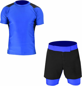 Professional <b>Custom</b> MMA Rash Guard Set Manufacturer Moisture Wicking <b>Compression</b> <b>Shirt</b> Shorts OEM - Product Image 2