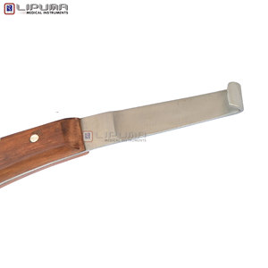 Cuchillo de Pezuña de Doble Punta LIPUMA para Cuidado Equino, Mango de Madera, Hoja de Acero Inoxidable Ultra Afilada, Recortador de Pezuñas para Caballos y Ganado - Product Image 2