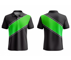 Polyester Sublimation Polo Shirt Comfortable and Breathable Durable Stitching for Men Women Youth Quick-Dry Dry-Fit Active Polo - Product Image 1