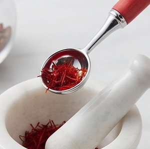 Ensemble de 4 cuillères à mesurer avec manches en bois rouge, en acier inoxydable, écologiques, outils de cuisine pour la pâtisserie, la cuisine, le thé et l'usage domestique - Product Image 5