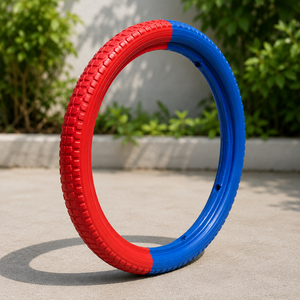 Llanta de Bicicleta BMX Resistente de 18 Pulgadas con Neumático Clincher y Aro de Plástico para Niños de 3 a 12 Años, Paseo Seguro y Suave, Material EVA - Product Image 3
