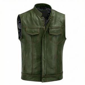 Veste de moto en cuir véritable pour homme de qualité supérieure, nouvelle arrivée, vestes de moto d'hiver, protections amovibles, personnalisables - Product Image 1