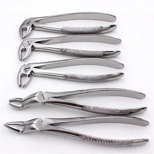 Kit de 10 forceps d'extraction dentaire pour adultes en acier, pour extraction chirurgicale des dents, outils dentaires certifiés CE par Grip Surgical - Product Image 5