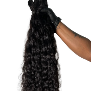 Natural <b>Curly</b> Human Hair Bundles 100% Human Hair Unprocessed <b>Curly</b> Hair <b>Extensions</b> for Wholesale Export - Product Image 4