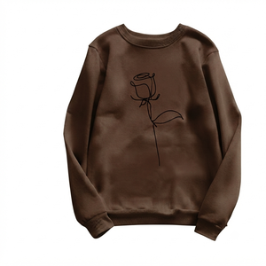 Sudaderas con Logotipo Personalizado de Alta Calidad, Sudadera Informal Transpirable de Manga Larga, Sudadera Holgada de Punto para Mujer - Product Image 6