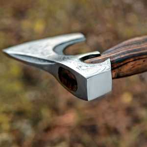 Wholesale Portable Industrial Grade Hand <b>Axe</b> Viking Design High Carbon Steel Black <b>Wooden</b> Handle <b>Axe</b> for Hiking Camping - Product Image 4