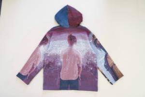 Sudadera con Capucha para Hombre, Diseño Sublimado 'I Hate Golf Lips', Corte Holgado, Estilo Urbano Otoñal, Tejido 100% Poliéster - Product Image 5