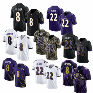 Wholesale Retro American Football Jerseys 100% Polyester Gradient Striped Short Sleeve Quick Dry Children Streetwear Custom - Product Image 3