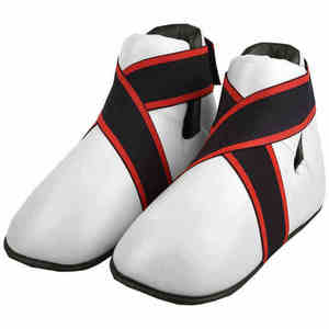 Protège-pieds de Taekwondo en gros avec logo personnalisé, bottes d'entraînement semi-contact pour arts martiaux et kickboxing - Product Image 1