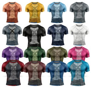เสื้อรัดรูปสำหรับฝึกซ้อมคุณภาพสูง 100% ป้องกันรังสียูวี รับสกรีนโลโก้ เหมาะสำหรับฟิตเนส เล่นเซิร์ฟ กีฬา แห้งเร็ว ปั่นจักรยาน - Product Image 1