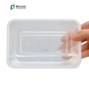 ภาชนะบรรจุอาหารทรงสี่เหลี่ยมผืนผ้าพลาสติกใสแบบใช้แล้วทิ้งทรงสี่เหลี่ยมผืนผ้ามีฝาปิดเข้าไมโครเวฟได้ - Product Image 4