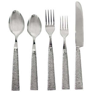 Ensemble de couverts en métal de luxe comprenant fourchette, cuillère et couteau pour les mariages, la restauration, les buffets d'hôtel et l'utilisation quotidienne à table - Product Image 3