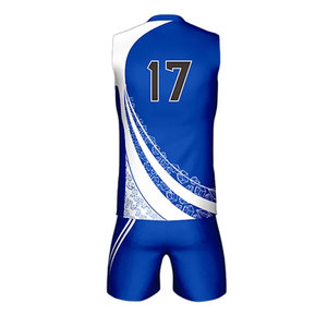 Ensemble d'uniformes de volley-ball pour hommes personnalisés par sublimation, sans manches, pour l'entraînement sportif en équipe, séchage rapide, vêtements de sport d'équipe - Product Image 3