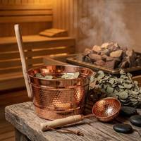 Bol à pédicure en cuivre exquis, récipient professionnel pour trempage des pieds, équipement de spa haut de gamme, finition métallique élégante