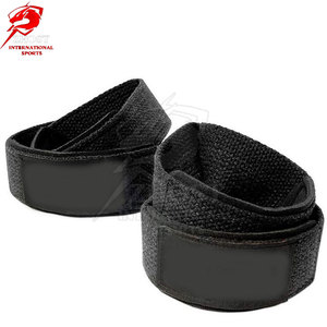 Correas de algodón para muñecas con 8 figuras de soporte, reforzadas para levantamiento de pesas, entrenamiento en gimnasios, clubes de fitness y deportes. - Product Image 5