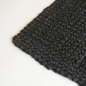 พรมปูพื้นสีดำทำจากเส้นใยปอกระเจาสีดำธรรมชาติ ทอมือ ลายทอแบบ Jute NoirWeave  เป็นมิตรกับสิ่งแวดล้อม เหมาะสำหรับตกแต่งบ้าน ขายส่ง - Product Image 2