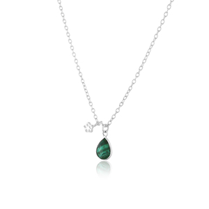 Collier Fleur Épanouieuse |   Pendentif délicat en argent sterling 925, motif floral, bijoux naturels - Product Image 1