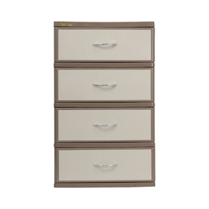Cómoda de Dormitorio de 4 Niveles en Oferta, Organizador de Almacenamiento Multicapa, Cajones de Gran Capacidad, Diseño Moderno y Minimalista - Product Image 3
