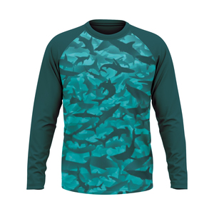 Chemises de pêche respirantes à manches longues pour hommes, protection UV UPF 50+, séchage rapide, avec logo personnalisé, vente en gros 2026 - Product Image 1