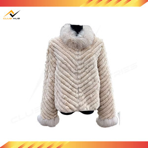 Parka Reversible de Piel para Mujer, Abrigo de Piel de Conejo Rex, Chaqueta de Invierno Gruesa y Cálida con Tela Brillante para Otoño y Primavera - Product Image 3