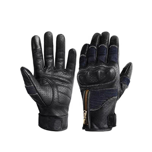 High Quality Leather Breathable Waterproof <b>Light</b> Weight Motorbike Gloves with Custom Logo <b>for</b> Outdoor Sports Motorcycle Gloves - Product Image 1