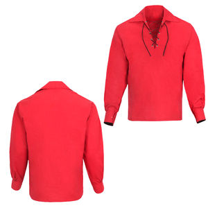 Chemises écossaises Jacobite anti-rides écologiques pour hommes, chemise Ghillie Jacobite écossaise pour hommes - Product Image 6