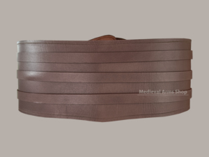 Armure médiévale artisanale en cuir marron, réglable, avec trois boucles, protection de la taille, pour cosplay, reconstitution historique, costumes de Saint-Valentin, de films et de séries TV - Product Image 5