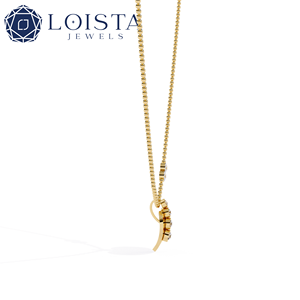 Custom 18K <b>Solid</b> <b>Gold</b> Cute Style Third Party Certified <b>Pendant</b> for Women Round Brilliant Cut Lab Grown Diamond <b>Pendant</b> - Product Image 3