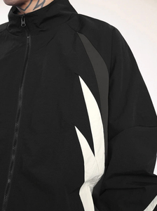 OEM Wholesale Casual Sports Full Zip Up Custom <b>Jacket</b> 100% Windproof Gym Fitness Nylon Windproof <b>Jacket</b> For <b>Men</b> - Product Image 4