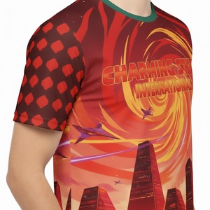 Camisetas Estampadas para Hombre, Camisetas 3D Grises y Verdes, Envío Directo, Camiseta Deportiva de Manga Corta de Nailon, Camiseta Deportiva de Nailon y Elastano - Product Image 6