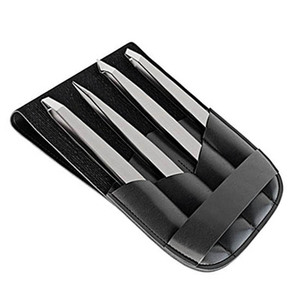 Ensemble de 4 pinces à épiler professionnelles en acier inoxydable, finition argentée mate, prix de gros - Product Image 1