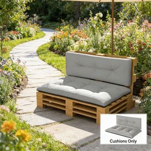 Cuscino di Ricambio Grigio Chiaro per Sedia da Giardino (Solo Cuscino) - Product Image 1