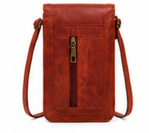 Bolso Bandolera de Cuero Genuino de Lujo para Mujer, Estilo Vintage, Compacto, para Viaje, con Cierre de Botón, para Compras - Product Image 4