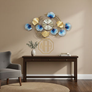 Décoration de luxe, décoration de Maison, panneau de feuilles encadrées en fer, décoration murale en métal, décoration de Maison - Product Image 5