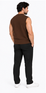 Pull en maille vintage pour homme avec logo personnalisé, pull d'hiver chaud, pull à col rond, pull en maille tendance en gros - Product Image 3