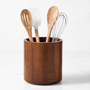 Porte-ustensiles en bois porte-ustensiles en bois de grande qualité porte-ustensiles de cuisine organisation de comptoir - Product Image 5