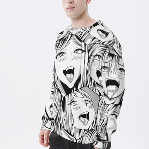 Camiseta de sublimación informal de última moda, 100% algodón, para hombre, manga larga, corte holgado, estampada, personalizada. - Product Image 1