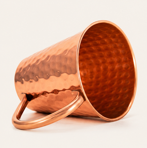 Taza Moscow Mule de Cobre Puro Hecha a Mano al por Mayor con Acabado Martillado para Bares Comerciales y Utensilios de Bar para Hoteles - Product Image 1