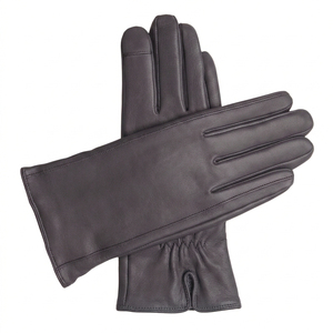 Guantes de Invierno para Hombre de Cuero Genuino, Color Marrón, Suaves y Cálidos, con Pantalla Táctil, Resistentes al Viento, Forrados, para Conducir, a la Moda, Personalizados, al por Mayor - Product Image 3