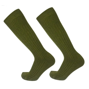 Chaussettes hautes côtelées épaisses personnalisées, chaudes, extensibles, streetwear, décontractées, pour l'hiver - Product Image 1