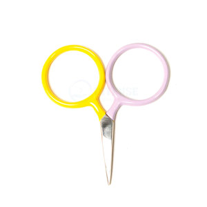 Circle Design Mini Embroidery <b>Scissors</b> Two Tone Stainless Steel Sharp Tip <b>Sewing</b> Tool for DIY - Product Image 4