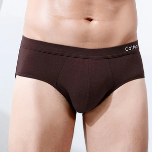 Men White Mid-Rise <b>Boxer</b> Briefs Spandex/<b>Polyester</b> Breathable Eco-Friendly Solid Knitted Waist Logo - Product Image 3