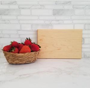 Tabla de Cortar de Madera Ecológica Hecha a Mano, Tabla de Cocina Resistente para Preparación de Alimentos con Acabado de Grano de Madera Natural - Product Image 1