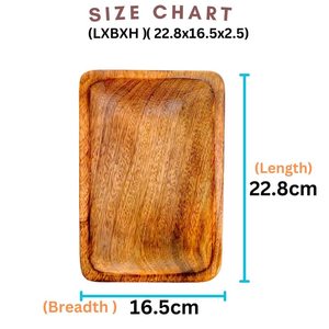 Tea Coffee <b>Snacks</b> <b>Tray</b> Handcrafted Products Decorative <b>Trays</b> Sustainable Dishwasher Safe Wooden Serving <b>Tray</b> Handmade - Product Image 2