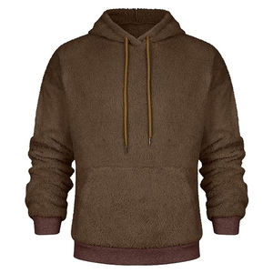 High-Quality Sherpa <b>Fleece</b> Hoodie Full <b>Zip</b> Thick Warm Custom Logo and Design <b>Fleece</b> <b>Quarter</b> <b>Zip</b> Pullover Sweatshirts <b>Men</b> Hoodie - Product Image 3