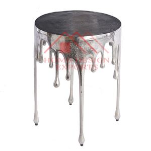 Table d'appoint en Aluminium nickelé pour salon, Table d'extrémité en Aluminium de haute qualité pour hôtels et restaurants - Product Image 3